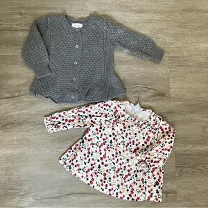 Bundle of 2 baby girl tops, sz 3-6m